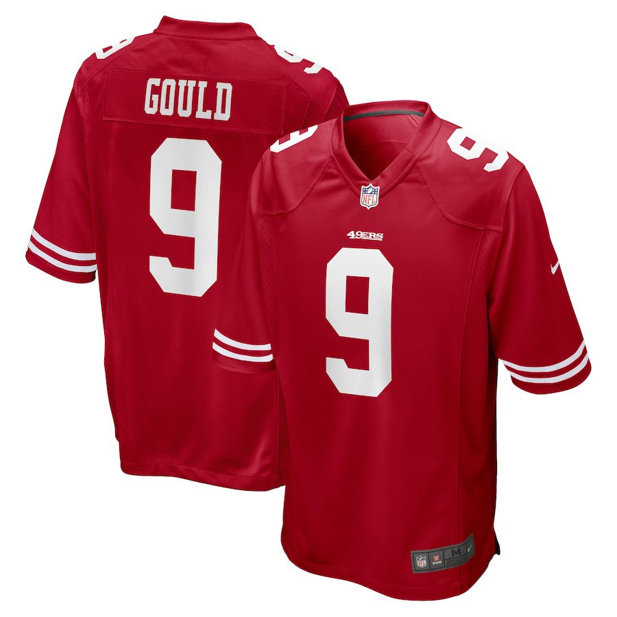 Men San Francisco 49ers #9 Robbie Gould Nike Scarlet Game NFL Jersey